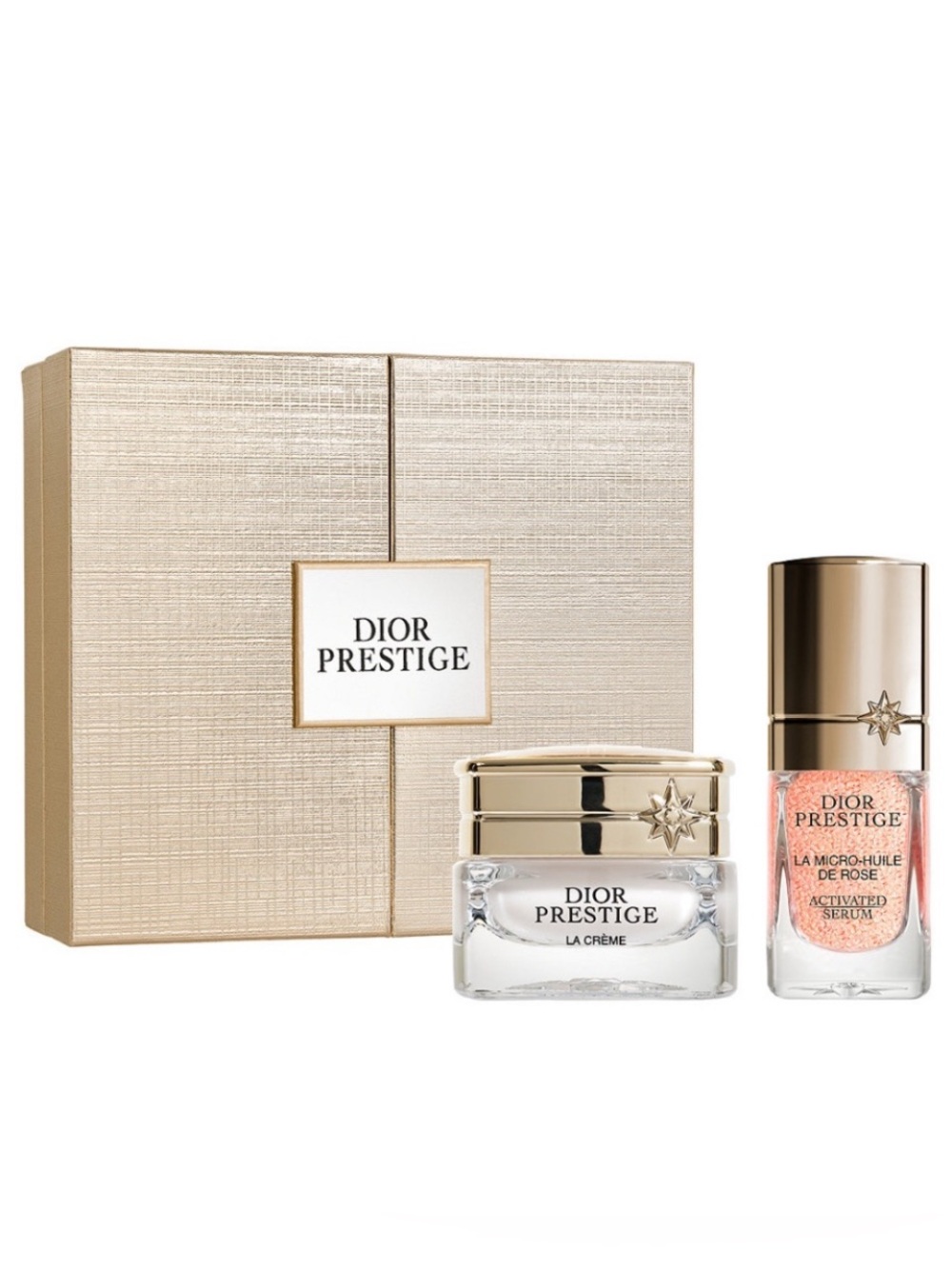 Dior Prestige La Crème & La Micro-Huile de Rose Activated Serum 3 pc Gift Set